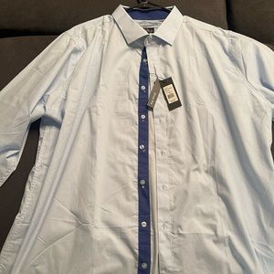 Galaxy by Harvic Men’s Long-Sleeve Solid Slim-Fit Casual Dress Shirt